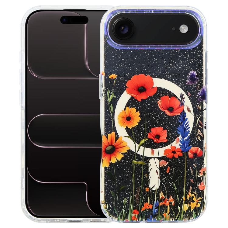 Coque de téléphone magnétique IMD Blue Light Jungle Series, Pour iPhone 17e / 16e, Pour iPhone 17 Pro Max, Pour iPhone 17 Pro, Pour iPhone 17, Pour iPhone Air, Pour iPhone 16 Pro Max, Pour iPhone 16 Pro, Pour iPhone 16 Plus