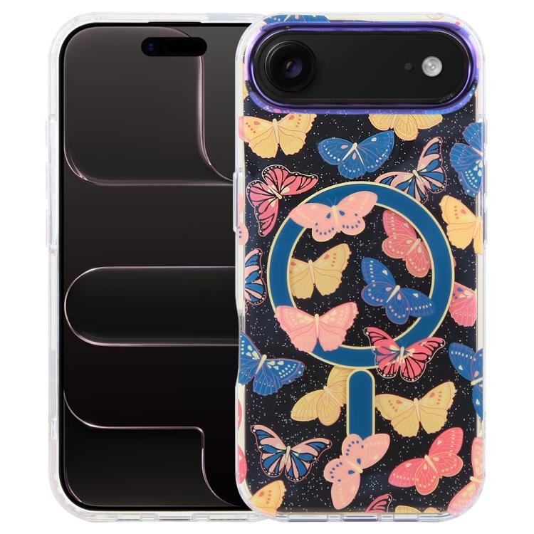 Coque de téléphone magnétique IMD Blue Light Jungle Series, Pour iPhone 17e / 16e, Pour iPhone 17 Pro Max, Pour iPhone 17 Pro, Pour iPhone 17, Pour iPhone Air, Pour iPhone 16 Pro Max, Pour iPhone 16 Pro, Pour iPhone 16 Plus
