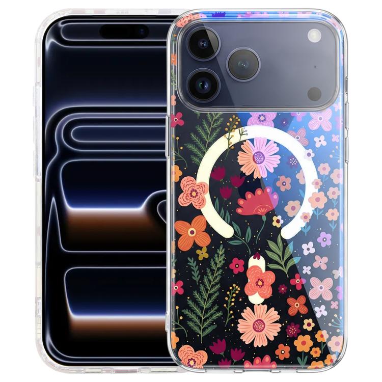 Coque de téléphone magnétique IMD Blue Light Jungle Series, Pour iPhone 17e / 16e, Pour iPhone 17 Pro Max, Pour iPhone 17 Pro, Pour iPhone 17, Pour iPhone Air, Pour iPhone 16 Pro Max, Pour iPhone 16 Pro, Pour iPhone 16 Plus