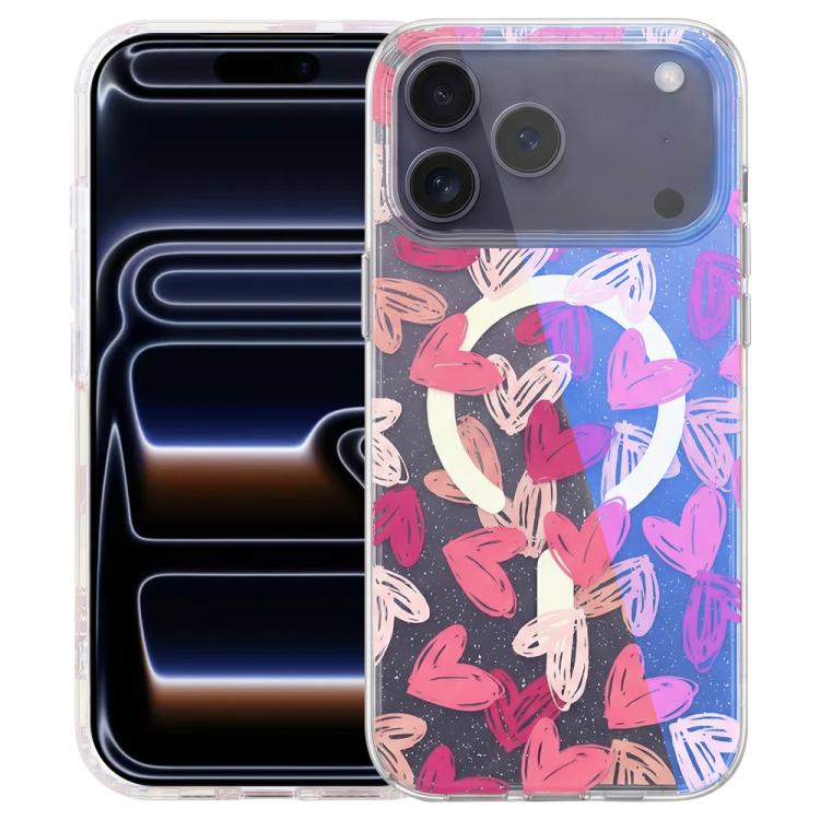 Coque de téléphone magnétique IMD Blue Light Jungle Series, Pour iPhone 17e / 16e, Pour iPhone 17 Pro Max, Pour iPhone 17 Pro, Pour iPhone 17, Pour iPhone Air, Pour iPhone 16 Pro Max, Pour iPhone 16 Pro, Pour iPhone 16 Plus