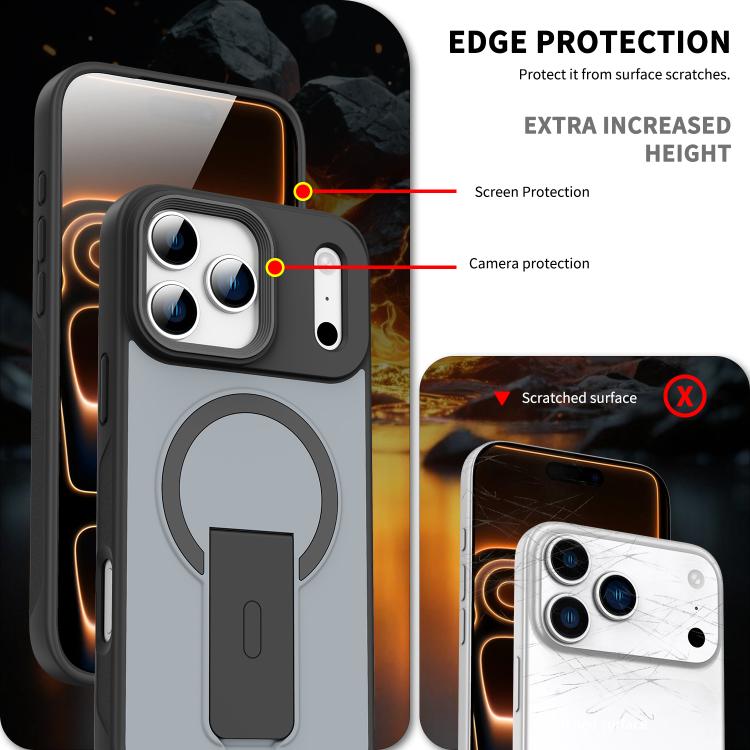 Coque de Téléphone MagSafe Béquille Invisible Sensation Peau, Pour iPhone 16e / 17e, Pour iPhone 17 Pro Max, Pour iPhone 17 Pro, Pour iPhone 17, Pour iPhone Air