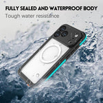 Coque de téléphone magnétique étanche IP68 RedPepper série V, pour iPhone 17 Pro Max