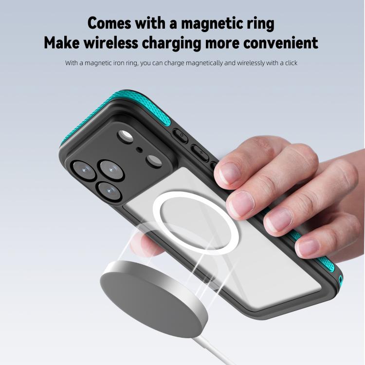 Coque de téléphone magnétique étanche IP68 RedPepper série V, pour iPhone 17 Pro Max
