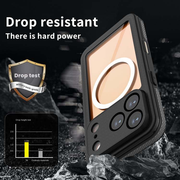 Coque de téléphone magnétique étanche RedPepper Série V IP68, pour iPhone 17 Pro, pour iPhone 17