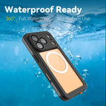 Coque de téléphone magnétique étanche RedPepper Série V IP68, pour iPhone 17 Pro, pour iPhone 17
