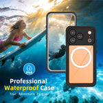 Coque de téléphone magnétique étanche RedPepper Série V IP68, pour iPhone 17 Pro, pour iPhone 17
