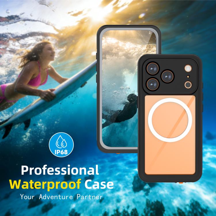 Coque de téléphone magnétique étanche RedPepper Série V IP68, pour iPhone 17 Pro, pour iPhone 17