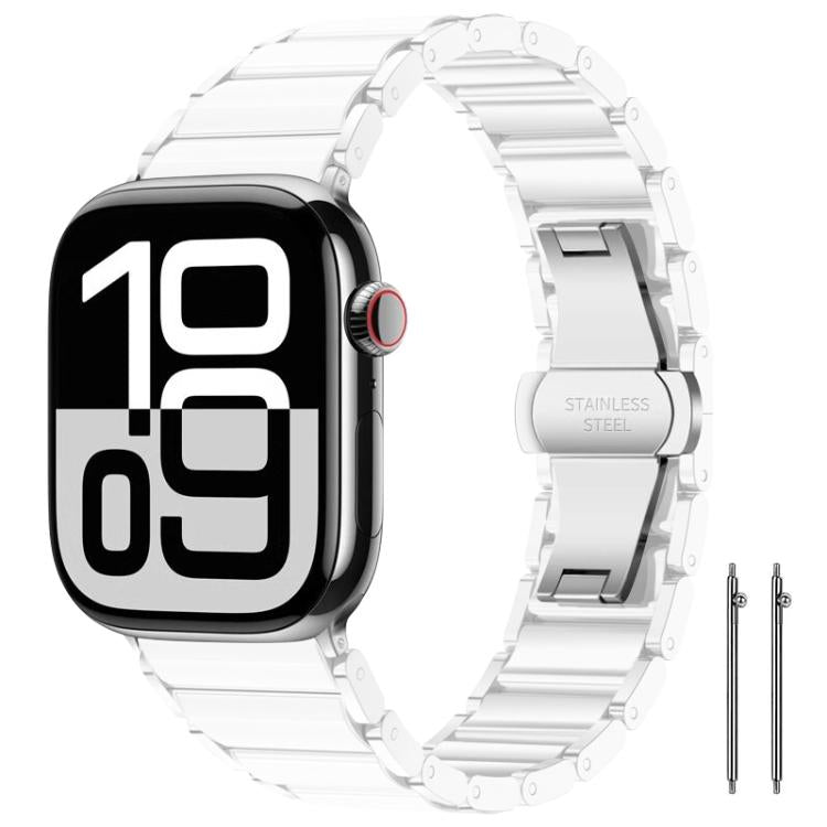 Bracelet de montre xDfind en céramique et acier inoxydable, pour Apple Watch 42 / 44 / 45 / 46 / 49mm, pour Apple Watch 38 / 40 / 41 / S11 42mm