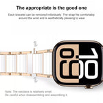 Bracelet de montre xDfind en céramique et acier inoxydable, pour Apple Watch 42 / 44 / 45 / 46 / 49mm, pour Apple Watch 38 / 40 / 41 / S11 42mm