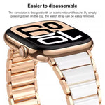 Bracelet de montre xDfind en céramique et acier inoxydable, pour Apple Watch 42 / 44 / 45 / 46 / 49mm, pour Apple Watch 38 / 40 / 41 / S11 42mm