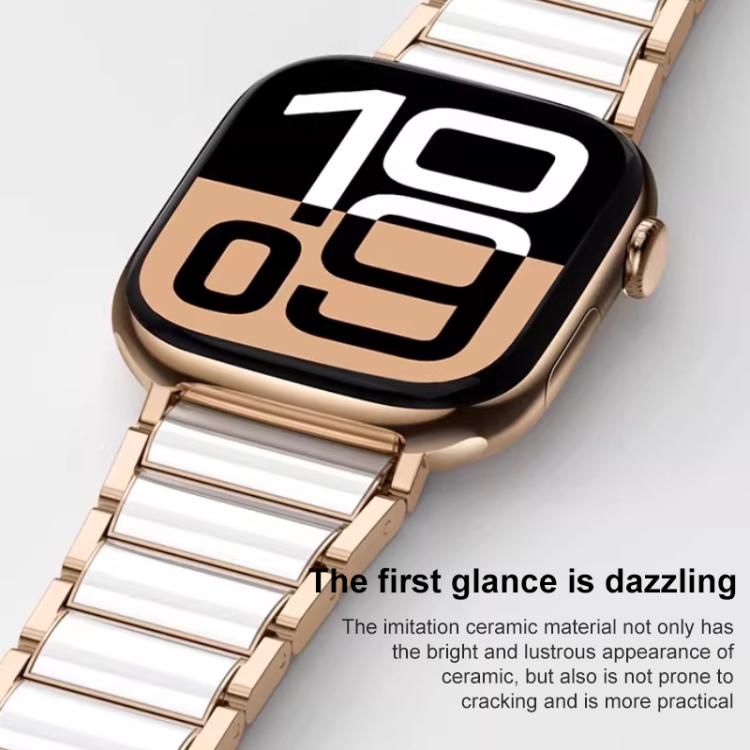 Bracelet de montre xDfind en céramique et acier inoxydable, pour Apple Watch 42 / 44 / 45 / 46 / 49mm, pour Apple Watch 38 / 40 / 41 / S11 42mm