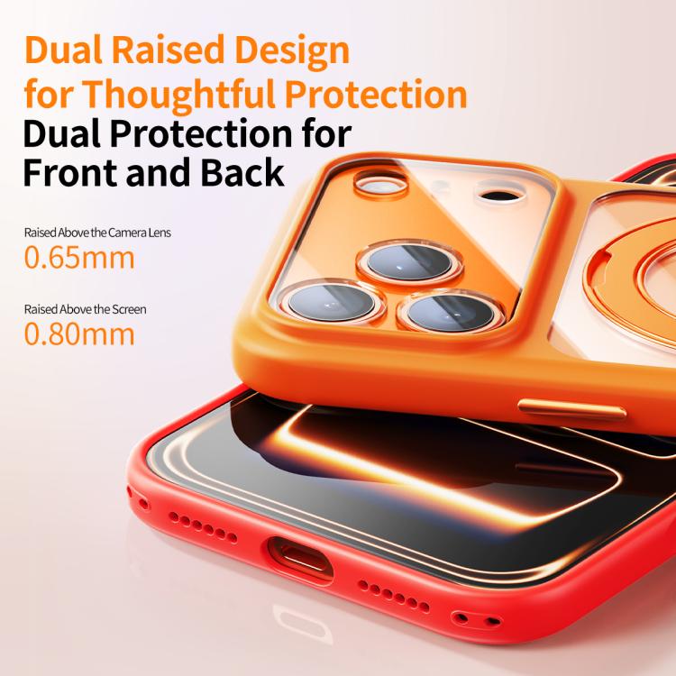 Étui de téléphone à support magnétique Precision Hole Skin-Feel avec bouton d'obturation AI, pour iPhone 17 Pro Max, pour iPhone 17 Pro