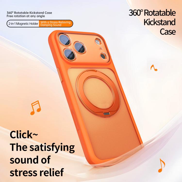 Étui de Téléphone à Support Magnétique Sensible au Toucher et à Grand Trou Dépoli avec Bouton d'Obturateur Intelligent, Pour iPhone 17 Pro Max, Pour iPhone 17 Pro