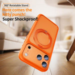 Étui de Téléphone à Support Magnétique Sensible au Toucher et à Grand Trou Dépoli avec Bouton d'Obturateur Intelligent, Pour iPhone 17 Pro Max, Pour iPhone 17 Pro