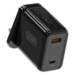 HX119 120W USB and Type-C Dual Interface Fast Charger, EU Plug, UK Plug, US Plug