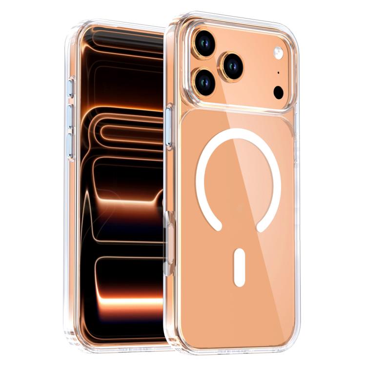 Coque de téléphone magnétique transparente en cristal, Pour iPhone 17 Pro Max, Pour iPhone 17 Pro