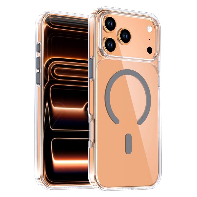 Crystal Transparent Magnetic Phone Case, For iPhone 17 Pro Max, For iPhone 17 Pro