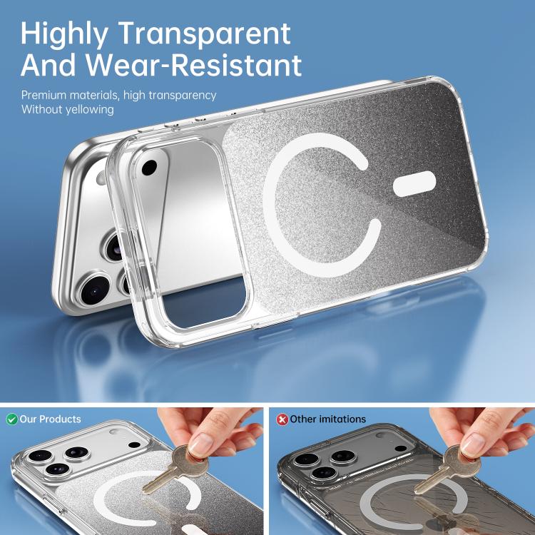 Coque magnétique scintillante en cristal, pour iPhone 17 Pro Max, pour iPhone 17 Pro