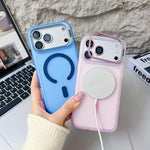 Coque de téléphone magnétique Vitality Eagle Eye Lens Kickstand, Pour iPhone 17 Pro Max, Pour iPhone 17 Pro