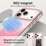 Étui de téléphone magnétique hybride 3 en 1 de la série Candy Gradient, pour iPhone 15 Pro Max, pour iPhone 15 Pro, pour iPhone 15 Plus, pour iPhone 15, pour iPhone 14 Plus, pour iPhone 14, pour iPhone 14 Pro, pour iPhone 14 Pro Max