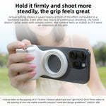 Support de prise de vue magnétique pour smartphone, poignée, trépied, pince sur le support de téléphone, poignée unique, avec lumière d'appoint