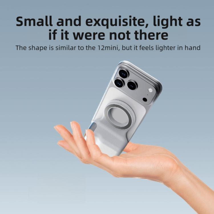 Support de prise de vue magnétique pour smartphone, poignée, trépied, pince sur le support de téléphone, poignée unique, avec lumière d'appoint