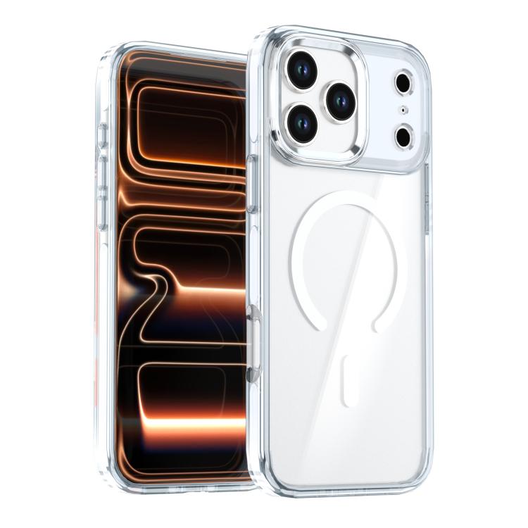 Coque de téléphone magnétique transparente bicolore Qicai, Pour iPhone 17 Pro Max, Pour iPhone 17 Pro, Pour iPhone 17, Pour iPhone Air