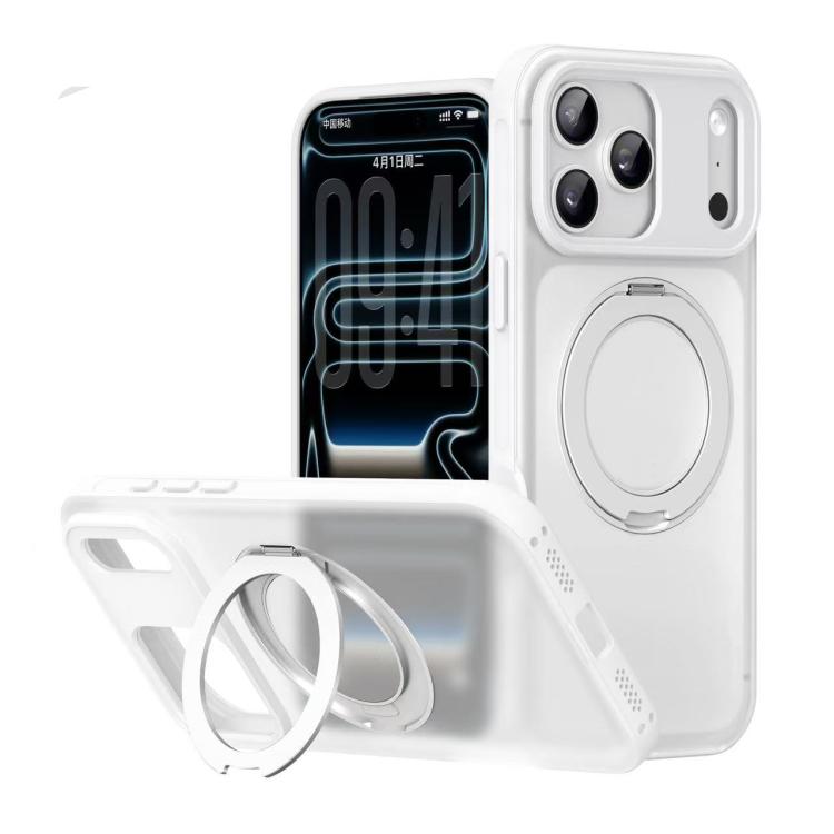 Coque de téléphone magnétique rotative Alpha-style avec support, Pour iPhone 17 Pro Max, Pour iPhone 17 Pro