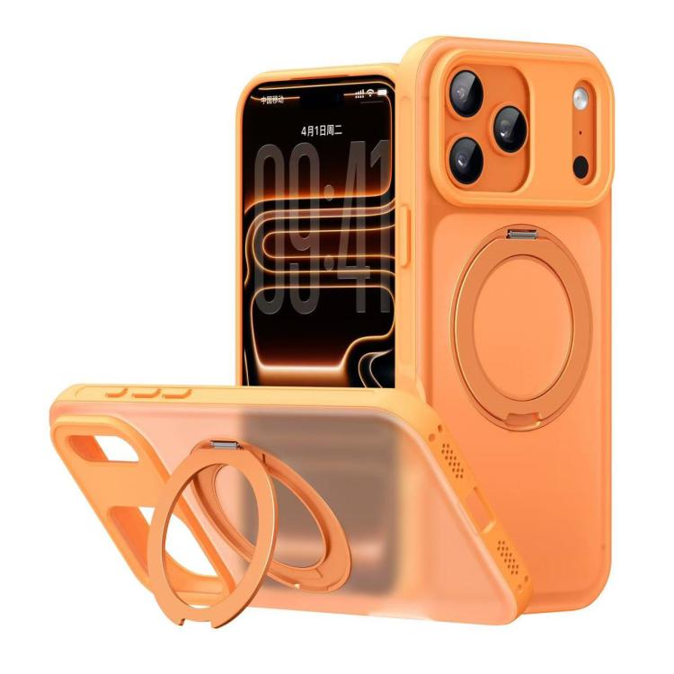 Coque de téléphone magnétique rotative Alpha-style avec support, Pour iPhone 17 Pro Max, Pour iPhone 17 Pro