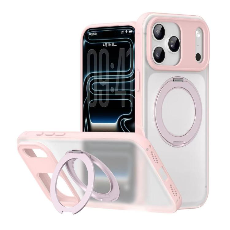 Coque de téléphone magnétique rotative Alpha-style avec support, Pour iPhone 17 Pro Max, Pour iPhone 17 Pro