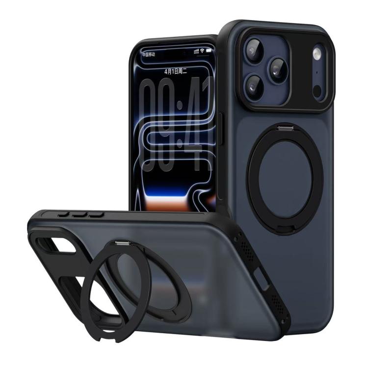 Coque de téléphone magnétique rotative Alpha-style avec support, Pour iPhone 17 Pro Max, Pour iPhone 17 Pro