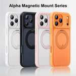 Coque de téléphone magnétique rotative Alpha-style avec support, Pour iPhone 17 Pro Max, Pour iPhone 17 Pro