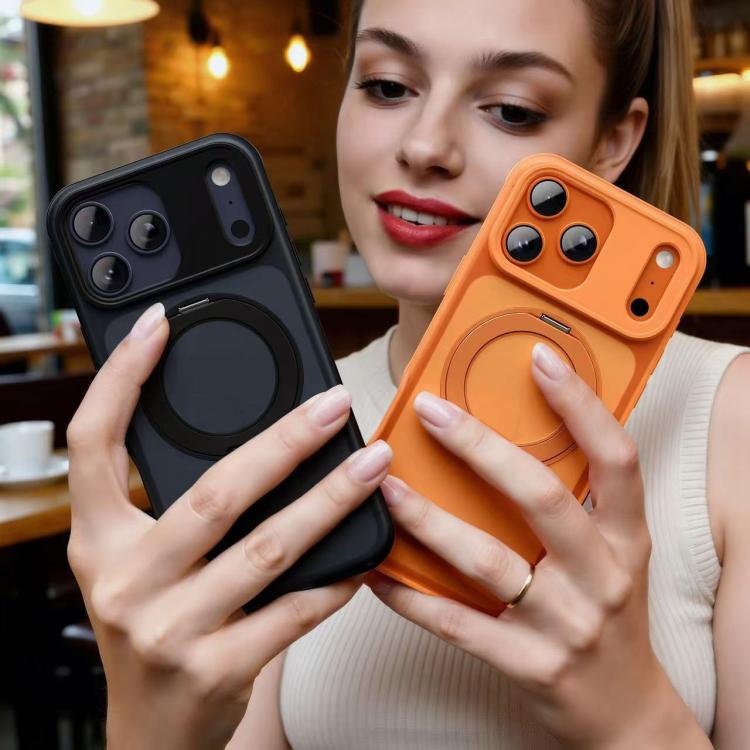 Coque de téléphone magnétique rotative Alpha-style avec support, Pour iPhone 17 Pro Max, Pour iPhone 17 Pro