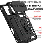 Étui de téléphone magnétique XDcase avec support d'anneau et protection de caméra coulissante, pour iPhone 17 Pro Max, pour iPhone 17 Pro, pour iPhone 17, pour iPhone Air