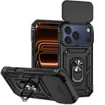 Étui de téléphone magnétique XDcase avec support d'anneau et protection de caméra coulissante, pour iPhone 17 Pro Max, pour iPhone 17 Pro, pour iPhone 17, pour iPhone Air