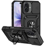 Étui de téléphone magnétique XDcase avec support d'anneau et protection de caméra coulissante, pour iPhone 17 Pro Max, pour iPhone 17 Pro, pour iPhone 17, pour iPhone Air