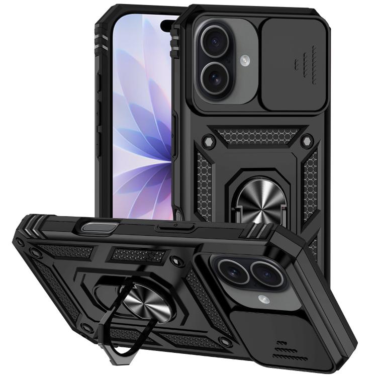 Étui de téléphone magnétique XDcase avec support d'anneau et protection de caméra coulissante, pour iPhone 17 Pro Max, pour iPhone 17 Pro, pour iPhone 17, pour iPhone Air
