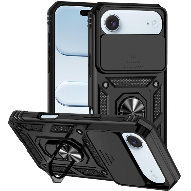 Étui de téléphone magnétique XDcase avec support d'anneau et protection de caméra coulissante, pour iPhone 17 Pro Max, pour iPhone 17 Pro, pour iPhone 17, pour iPhone Air