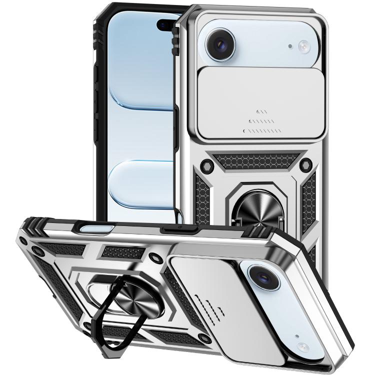 Étui de téléphone magnétique XDcase avec support d'anneau et protection de caméra coulissante, pour iPhone 17 Pro Max, pour iPhone 17 Pro, pour iPhone 17, pour iPhone Air