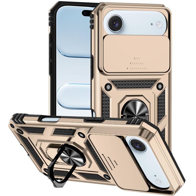 Étui de téléphone magnétique XDcase avec support d'anneau et protection de caméra coulissante, pour iPhone 17 Pro Max, pour iPhone 17 Pro, pour iPhone 17, pour iPhone Air