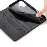 Étui de téléphone Dierfeng en cuir végétalien magnétique RFID, pour iPhone 16, pour iPhone 15 Pro Max, pour iPhone 15 Pro, pour iPhone 15 Plus, pour iPhone 15, pour iPhone 14 Plus, pour iPhone 14 / 13, pour iPhone 14 Pro