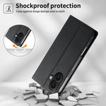 Étui de téléphone Dierfeng en cuir végétalien magnétique RFID, pour iPhone 16, pour iPhone 15 Pro Max, pour iPhone 15 Pro, pour iPhone 15 Plus, pour iPhone 15, pour iPhone 14 Plus, pour iPhone 14 / 13, pour iPhone 14 Pro