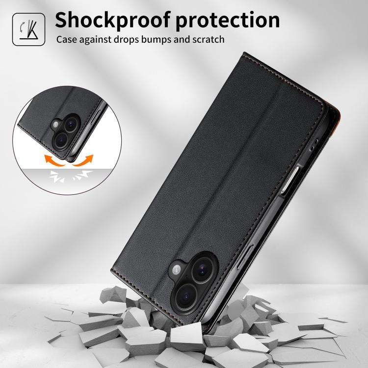 Étui de téléphone Dierfeng en cuir végétalien magnétique RFID, pour iPhone 16, pour iPhone 15 Pro Max, pour iPhone 15 Pro, pour iPhone 15 Plus, pour iPhone 15, pour iPhone 14 Plus, pour iPhone 14 / 13, pour iPhone 14 Pro