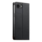 Coque de téléphone Dierfeng Splicing Strong Magnetic RFID en cuir végétalien, pour iPhone 17e / 16e, pour iPhone 17 Pro Max, pour iPhone 17 Pro, pour iPhone 17, pour iPhone Air, pour iPhone 16 Pro Max, pour iPhone 16 Pro, pour iPhone 16 Plus
