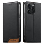 Étui de téléphone Dierfeng en cuir végétalien magnétique RFID, pour iPhone 16, pour iPhone 15 Pro Max, pour iPhone 15 Pro, pour iPhone 15 Plus, pour iPhone 15, pour iPhone 14 Plus, pour iPhone 14 / 13, pour iPhone 14 Pro