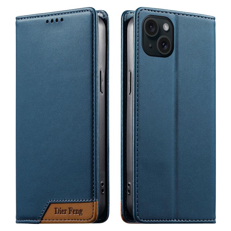 Étui de téléphone Dierfeng en cuir végétalien magnétique RFID, pour iPhone 16, pour iPhone 15 Pro Max, pour iPhone 15 Pro, pour iPhone 15 Plus, pour iPhone 15, pour iPhone 14 Plus, pour iPhone 14 / 13, pour iPhone 14 Pro
