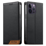 Coque de téléphone en cuir végan magnétique renforcé Dierfeng à assemblage, pour iPhone 14 Pro Max, iPhone SE 2022 / SE 2020 / 8 / 7, iPhone 13 Pro Max, iPhone 13 Pro, iPhone 13 mini, iPhone 12 / 12 Pro, iPhone 12 Pro Max, iPhone 12 mini