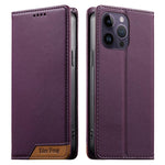 Coque de téléphone en cuir végan magnétique renforcé Dierfeng à assemblage, pour iPhone 14 Pro Max, iPhone SE 2022 / SE 2020 / 8 / 7, iPhone 13 Pro Max, iPhone 13 Pro, iPhone 13 mini, iPhone 12 / 12 Pro, iPhone 12 Pro Max, iPhone 12 mini