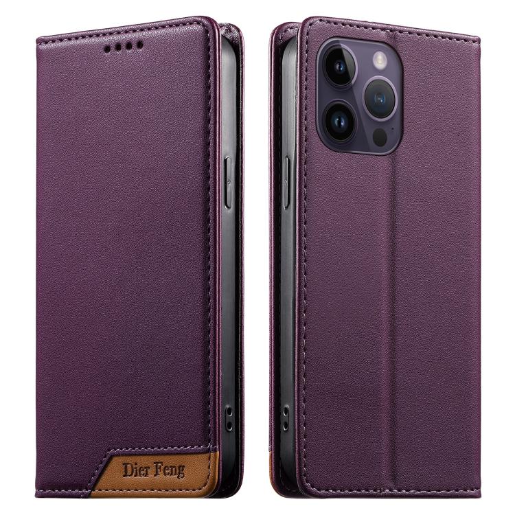 Coque de téléphone en cuir végan magnétique renforcé Dierfeng à assemblage, pour iPhone 14 Pro Max, iPhone SE 2022 / SE 2020 / 8 / 7, iPhone 13 Pro Max, iPhone 13 Pro, iPhone 13 mini, iPhone 12 / 12 Pro, iPhone 12 Pro Max, iPhone 12 mini