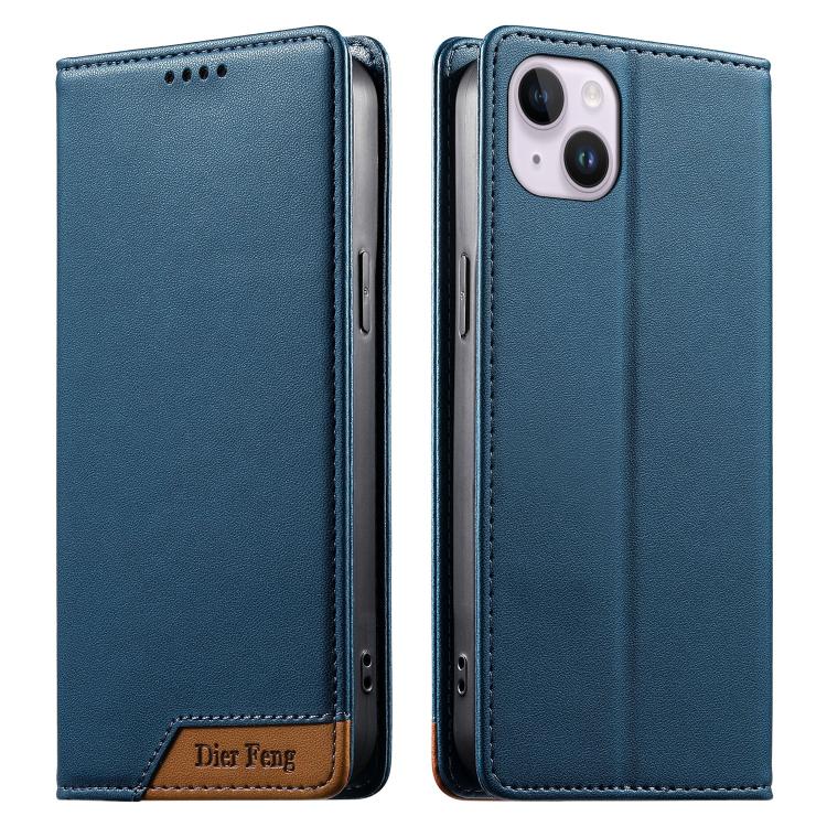 Étui de téléphone Dierfeng en cuir végétalien magnétique RFID, pour iPhone 16, pour iPhone 15 Pro Max, pour iPhone 15 Pro, pour iPhone 15 Plus, pour iPhone 15, pour iPhone 14 Plus, pour iPhone 14 / 13, pour iPhone 14 Pro